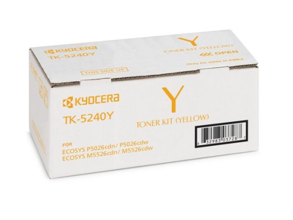 Kyocera TK-5240Y Toner Cartridge, Yellow - Image 3