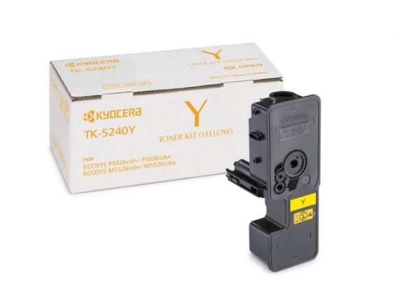 Kyocera TK-5240Y Toner Cartridge, Yellow - Image 4