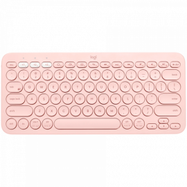 Logitech Pebble Keys 2 K380s Wireless Keyboard, RF Wireless+Bluetooth, US INT, Tonal Rose