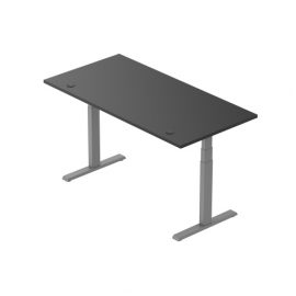 Adjustable Height Table Up Up Thor Gray, Table top L Black