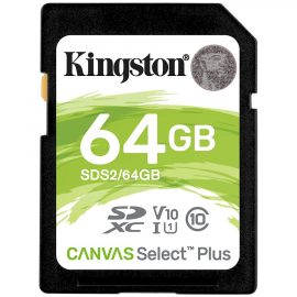 Kingston 64GB SDXC Canvas Select Plus 100R C10 UHS-I U1 V10