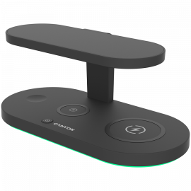 CANYON wireless charger WS-501 15W 5in1 UV Black