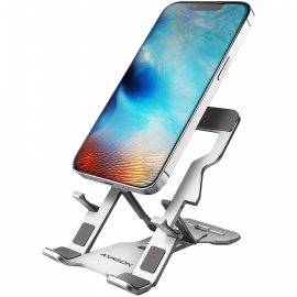 Axagon STND-M PHONE / TABLET STANDAluminum stand for 4“ – 10.5“ phones and tablets. Five adjustable positions.