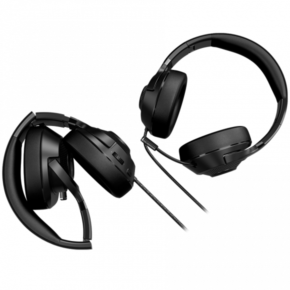 LORGAR Noah 101, Gaming headset with microphone, 3.5mm jack connection, cable length 2m, foldable design, PU leather ear pads, size: 185*195*80mm, 0.245kg, black - Image 6