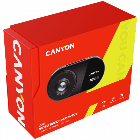 CANYON car recorder DVR25 WQHD 2.5K 1440p Wi-Fi Black - Image 12