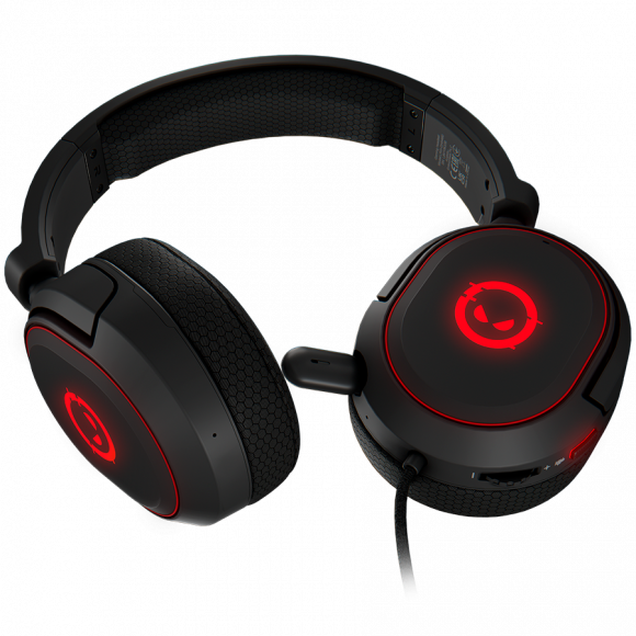 LORGAR Kaya 460, USB Gaming headset with microphone, CM108B, RGB backlight, Plug&Play, USB-A connection cable 2m, fabric ear pads, size: 192*184.7*88mm, 0.329kg, black - Image 3
