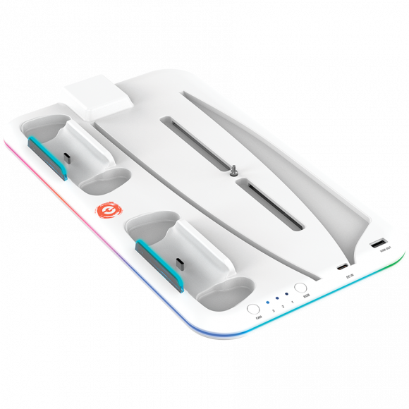 CANYON cooling stand CS-5 RGB PS5 Slim Charge White - Image 2