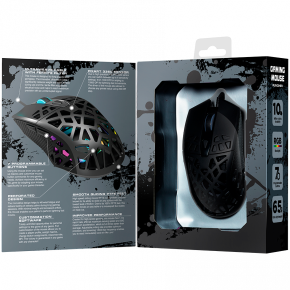 CANYON mouse Puncher GM-20 RGB 7buttons Wired Black - Image 7