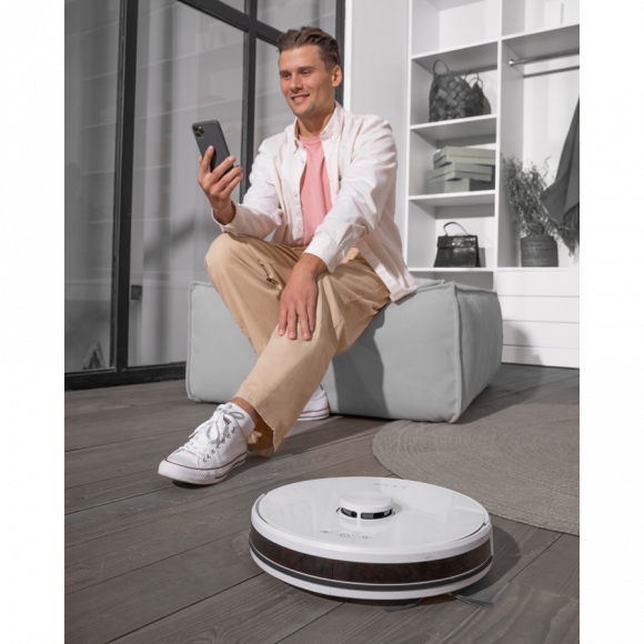 AENO Robot Vacuum Cleaner RC2S: wet & dry cleaning, smart control AENO App, powerful Japanese Nidec motor, turbo mode - Image 8