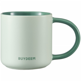 BUYDEEM Ceramic Mug 300 ml, model CD1018, color Cozy Greenish
