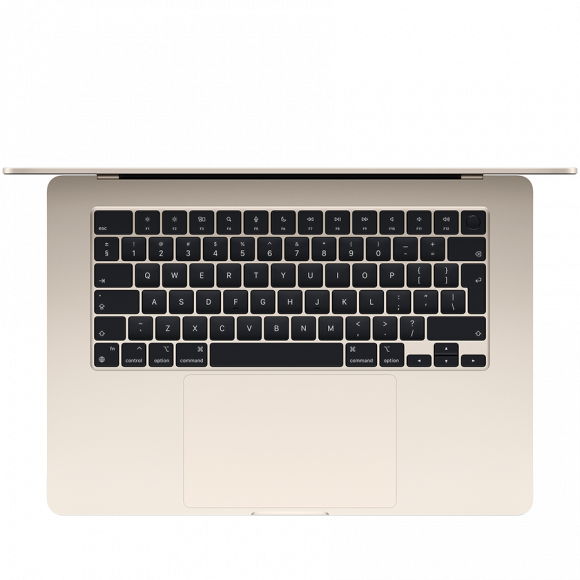 15-inch MacBook Air: Apple M3 chip with 8-core CPU and 10-core GPU, 16GB, 256GB SSD - Starlight,Model A3114 - Image 2