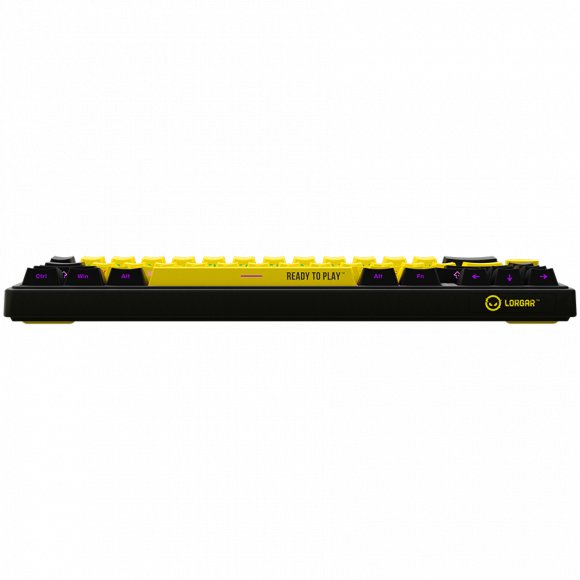 LORGAR KBP70MW, Wireless 65% Mechanical Gaming Keyboard Pro, Black/yellow, EN layout - Image 5