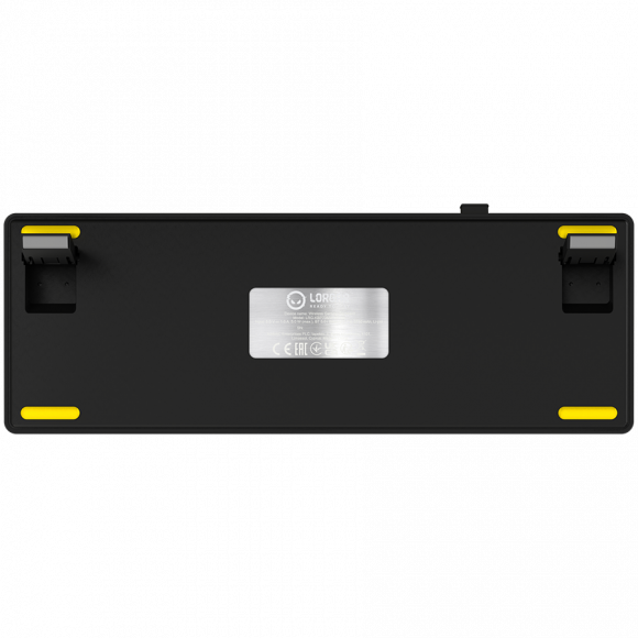 LORGAR KBP70MW, Wireless 65% Mechanical Gaming Keyboard Pro, Black/yellow, EN layout - Image 9