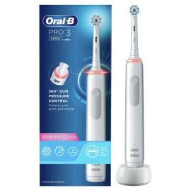Oral-B Pro 3 3000 Sensitive Clean Electric Toothbrush, White