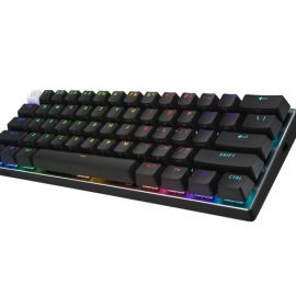 Logitech G PRO X 60 Wireless Gaming Keyboard, USB, RF Wireless + Bluetooth, Tactile, US Int, Black