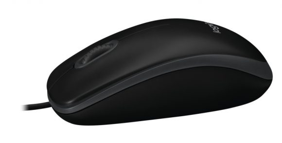 Logitech B100 Wired Mouse, USB Type-A, Optical, 1000 DPI, Black - Image 6