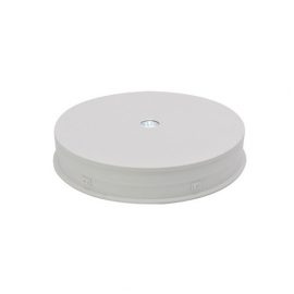LED Rotating Turn-Table Display Stand,  Round 30cm, White