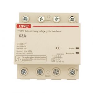 Self-Recovery Overvoltage and Undervoltage Protector, 3P+N, 63A, 230V