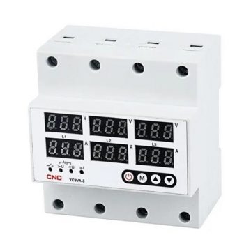 Overvoltage & Undervoltage Protector, 63A, 3-phase