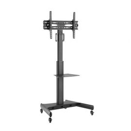 Mobile cart for interactive displays 32 in.-65 in.