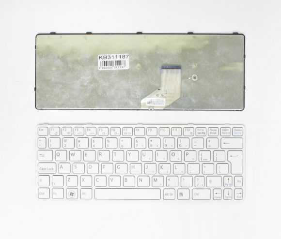 Keyboard SONY Vaio: SVE11, UK balta
