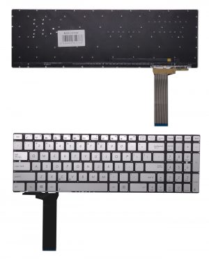 Keyboard ASUS N550J, US (silver)