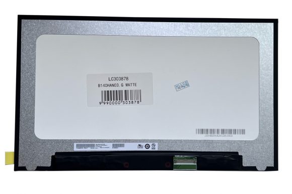Notebook screen 14.0" 1920x1080 FHD, LED, SLIM,  IPS, 60Hz, matte, 40pin (right), A+