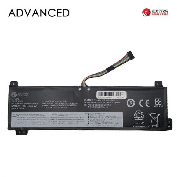 Notebook Battery LENOVO L17L2PB3, 4500mAh, Extra Digital Advanced