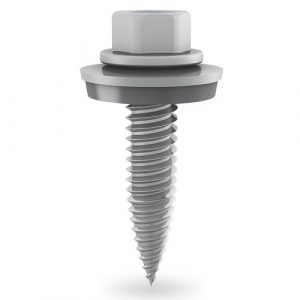 Self-tapping screw 6x25mm, stainless steel with EPDM, for PV panels mounting, 100pcs