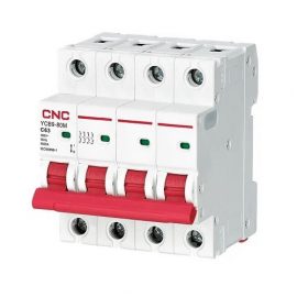 Miniature Circuit Breaker, 4P, 63A, Class C, 6kA