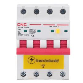 Residual Current Breaker with Over-Current, 4P, 63A, class C, 30mA, 6kA