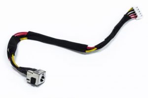 Power jack with cable, HP Pavilion DV2000, DV2100, DV2200