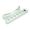 Extension cord 5m, 6 sockets, with switch