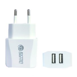 Charger EXTRA DIGITAL 2xUSB: 220V, 2.1A