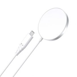 Magnetic Wireless Charger CHOETECH, 15W, iPhone 14, white