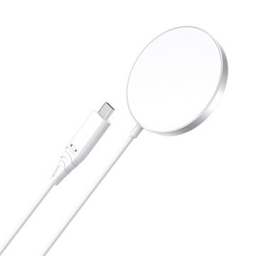 Magnetic Wireless Charger CHOETECH, 15W, iPhone 14, white