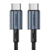 Cable CHOETECH Type-C - Type-C, PD60W, Black, 1.2m