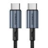 Cable CHOETECH Type-C - Type-C, PD60W, Black, 2m