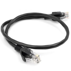 Cable Cat5E UTP, 0.5m, black