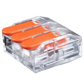 Splicing Connector with Lever, 3x 0.5-6.0mm², 41A, 450V, 20pcs