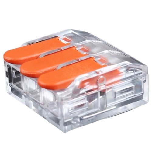 Splicing Connector with Lever, 3x 0.5-6.0mm², 41A, 450V, 20pcs 1 Splicing Connector with Lever, 3x 0.5-6.0mm², 41A, 450V, 20pcs