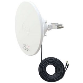 5G / LTE / CBRS 2x2 MIMO Dish Antenna, 1.7-4.2GHz, 2x 12dBi, IP67