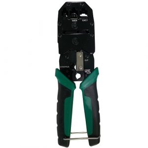 Crimping Tool with Stripper and Cutter for CAT5, CAT6, CAT7, CAT8