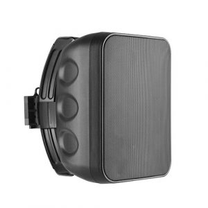 Wall Speaker, 60W, 6.5", Two-Way, Black, Weather-Resistant | BS330553