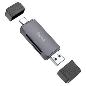 Card Reader HOCO HB45, 2 Slots: SD, TF, USB-A, USB-C | CA914777