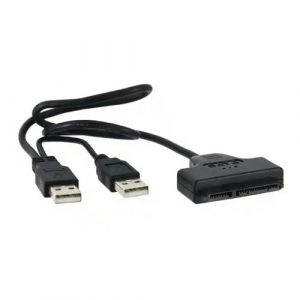 USB 2.0 Type-A to SATA 7+15Pin Adapter | CA915033