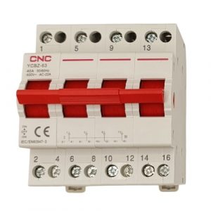 Changeover Switch CNC YCBZ-40, 4P, 40A, 1-0-2 | EL240388