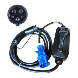 Electric car portable charger Type 1 - CEE, 6-32A, 7.2kW, 1-phase, 5m | EV200030