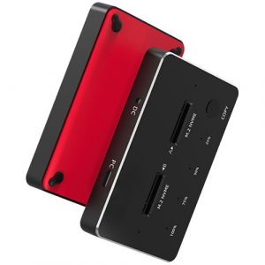 SSD Dual Bays Docking Station M.2 SATA/ NVME, USB-A, USB-C | HC380626