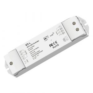 V3-L LED Controller 12-48V, 3x 6A, with Push DIM | HS082895